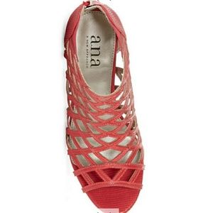 A.N.A. Caroline High Heels Pump Peep-Toe Size 8 M